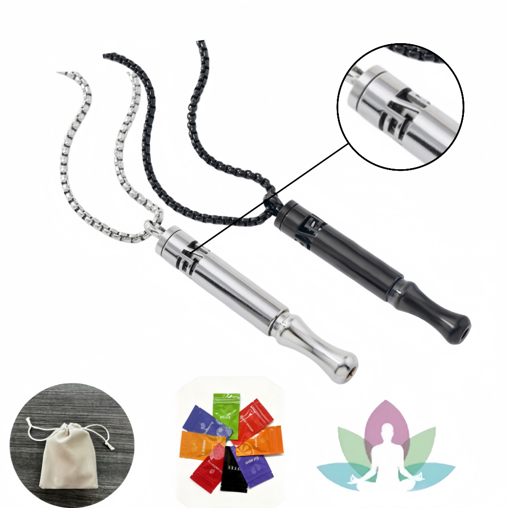 Trendy Geometric Pattern Meditation Necklace with Aromatherapy Pendant